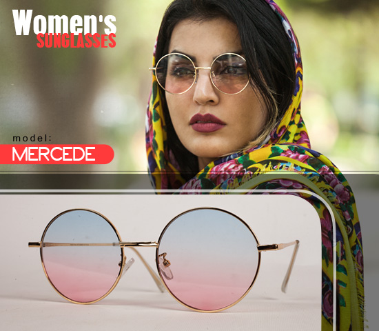 عینک آفتابی زنانه مدل Mercede صورتی عینک آفتابی زنانه مدل Mercede صورتی