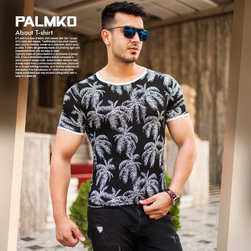 عکس محصول تیشرت مردانه هاوایی مدل Palmko