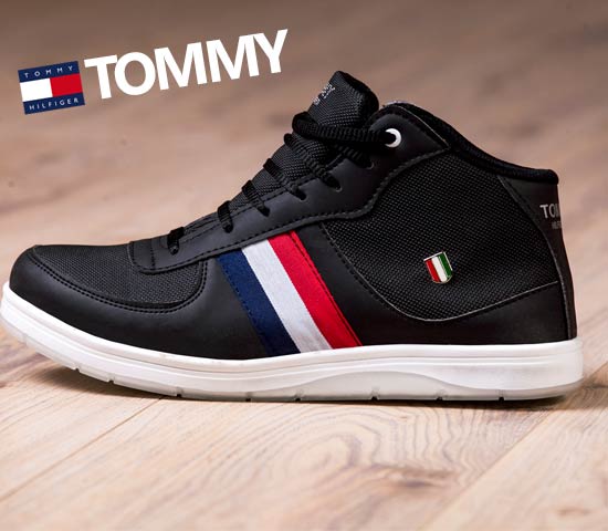 کفش مردانه ساقدار مدل مشکی Tommy