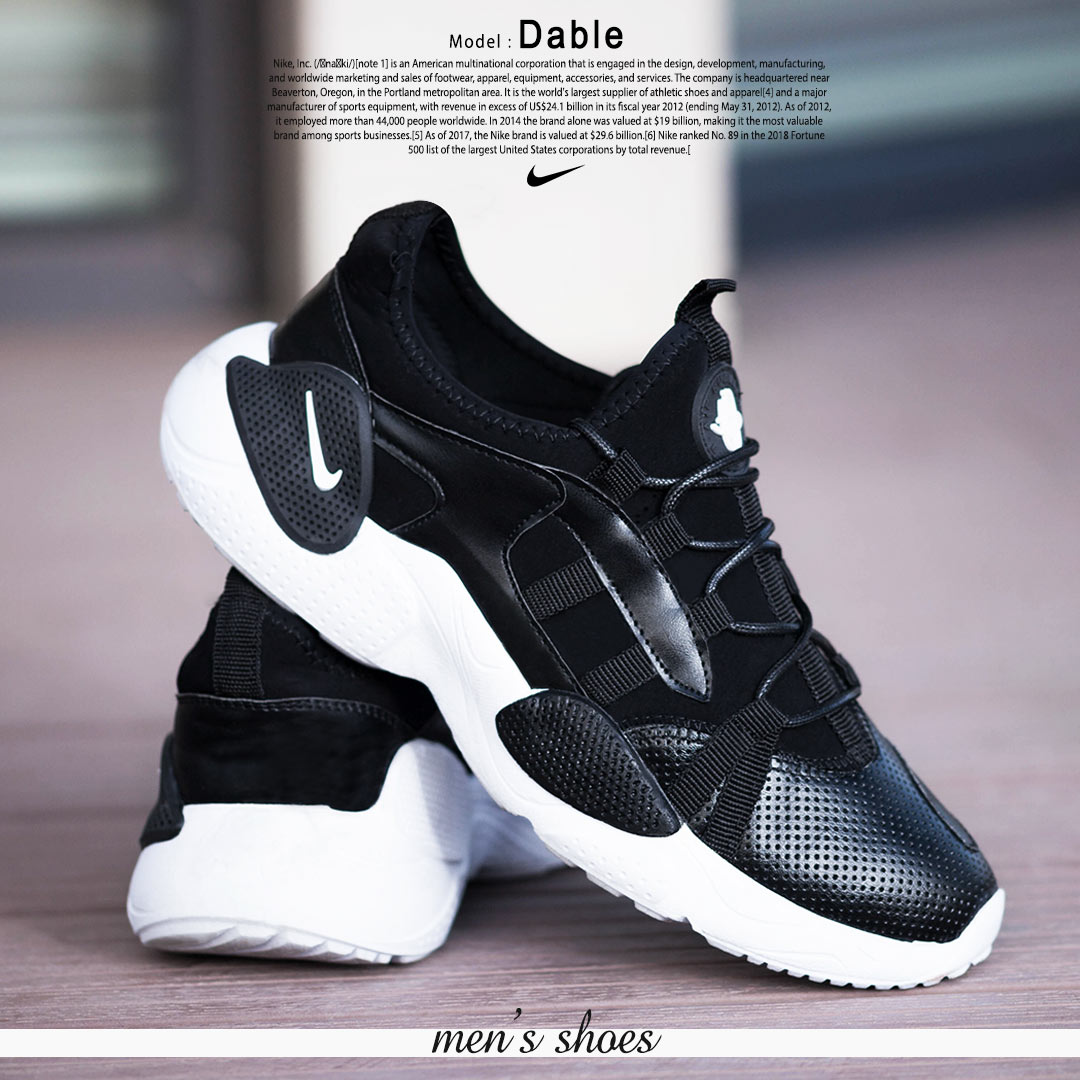 عکس محصول کفش مردانه Nike مدل Dable (مشکي سفيد)