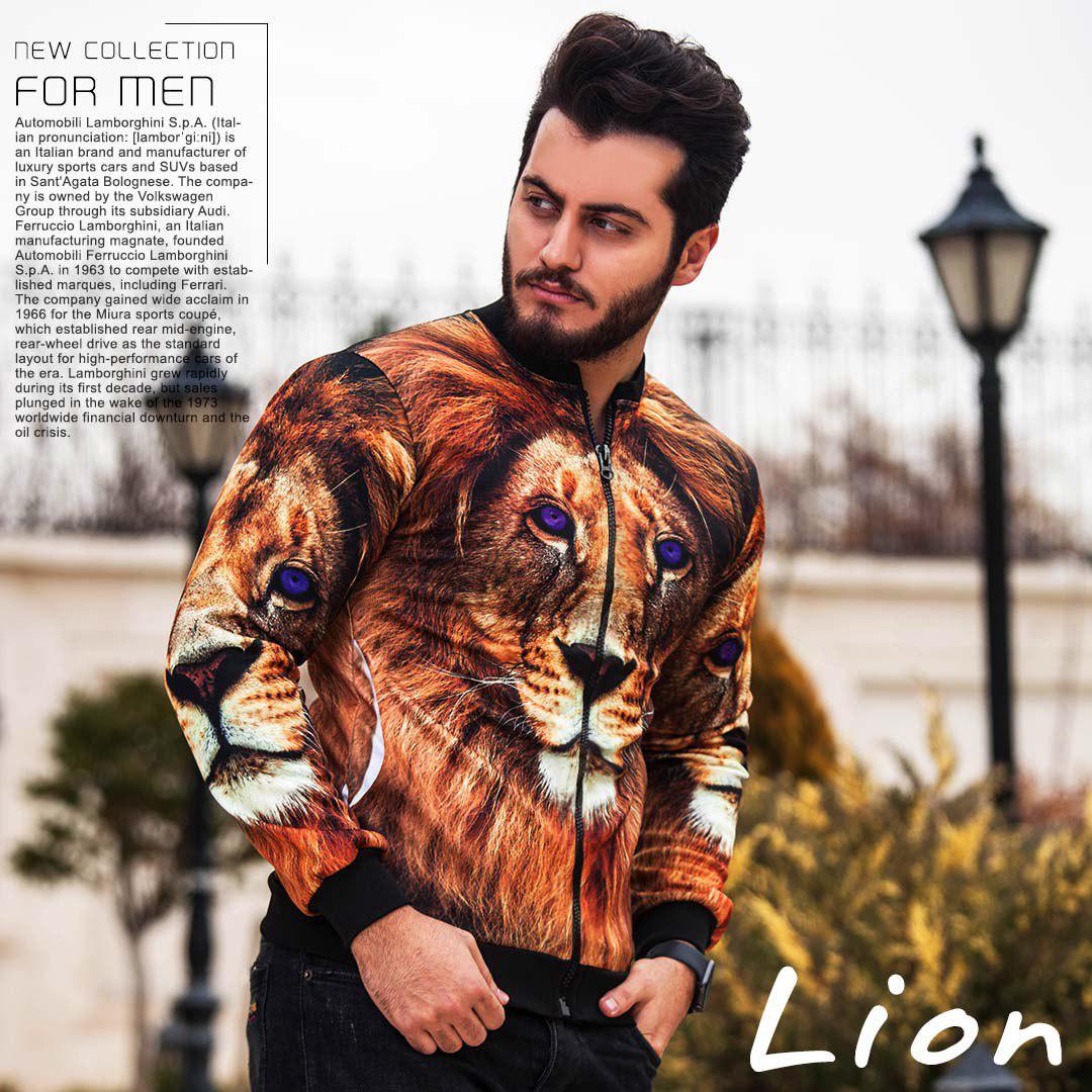 سویشرت مردانه مدل Lion