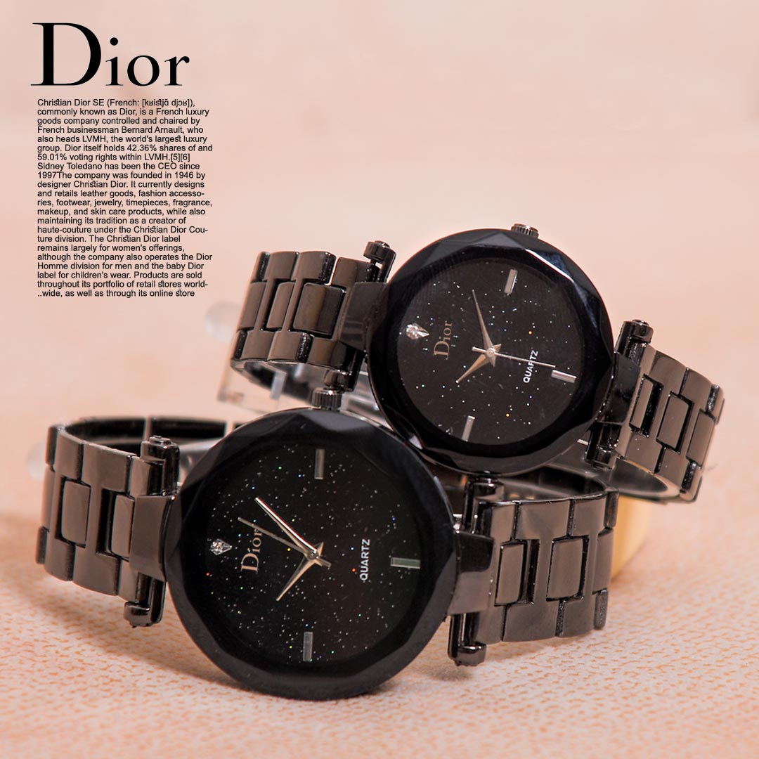 عکس محصول ست ساعت مچی مدل Dior(مشکی)