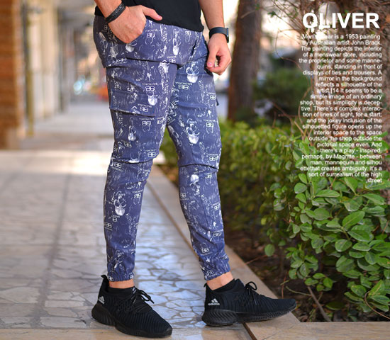 شلوار اسلش اسکلتی مردانه مدل Oliver شلوار اسلش اسکلتی مردانه مدل Oliver