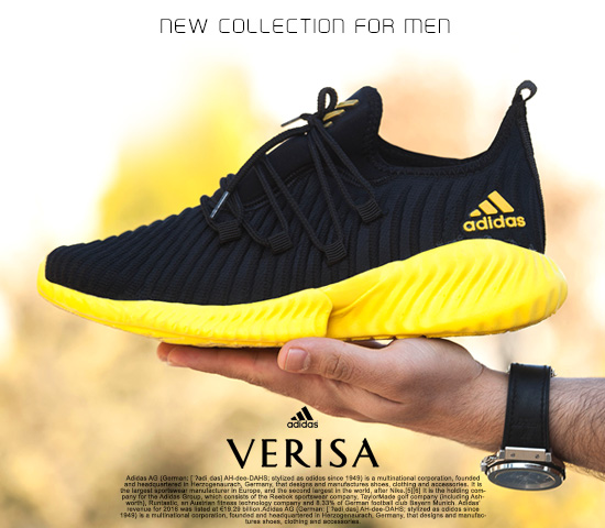 حراج کفش مردانه Adidas مدل VERISA (مشکی زرد) 2028