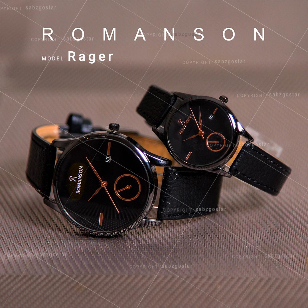 عکس محصول ست ساعت مچیRomanson مدل Rager (صفحه مشکی)