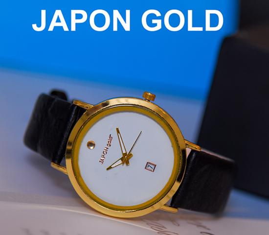 ساعت مچي مدلJAPON gold( صفحه سفيد)