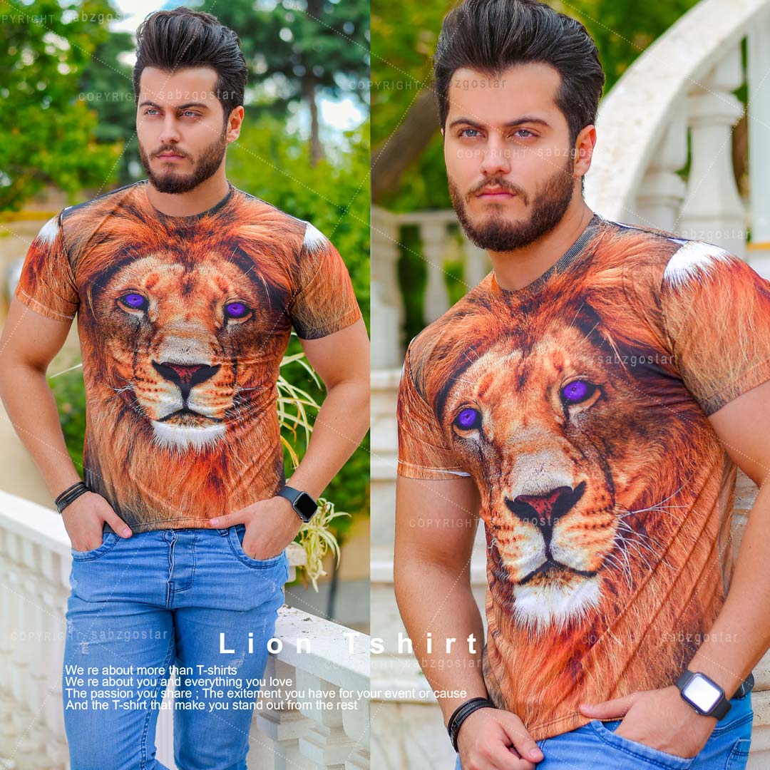 حراج تیشرت مردانه مدل Lion
