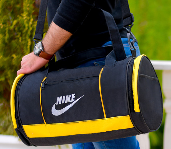 ساک ورزشی Nike مدل Pelina مشکی زرد