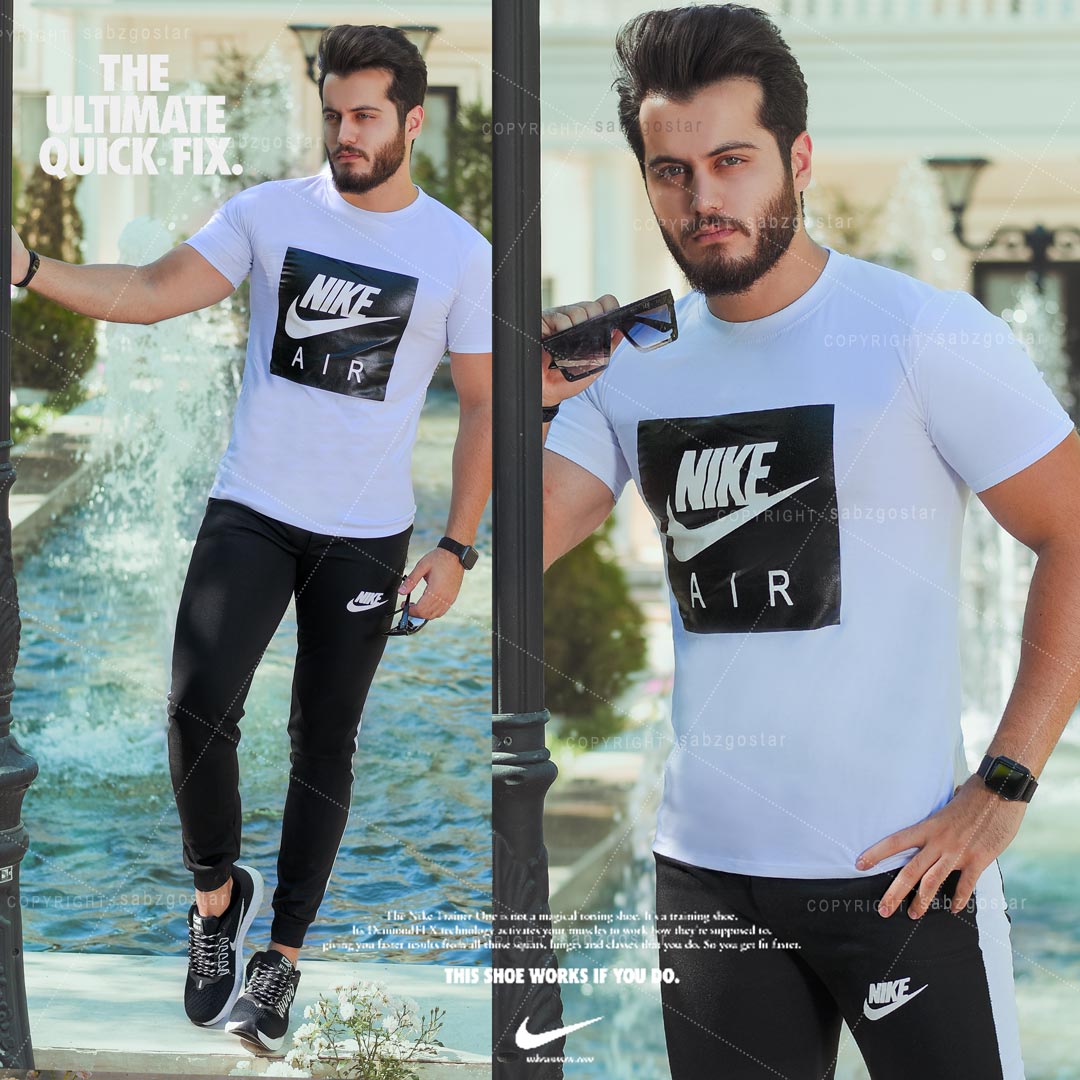 عکس محصول ست تیشرت وشلوار Nike مدل Zilan (سفید)