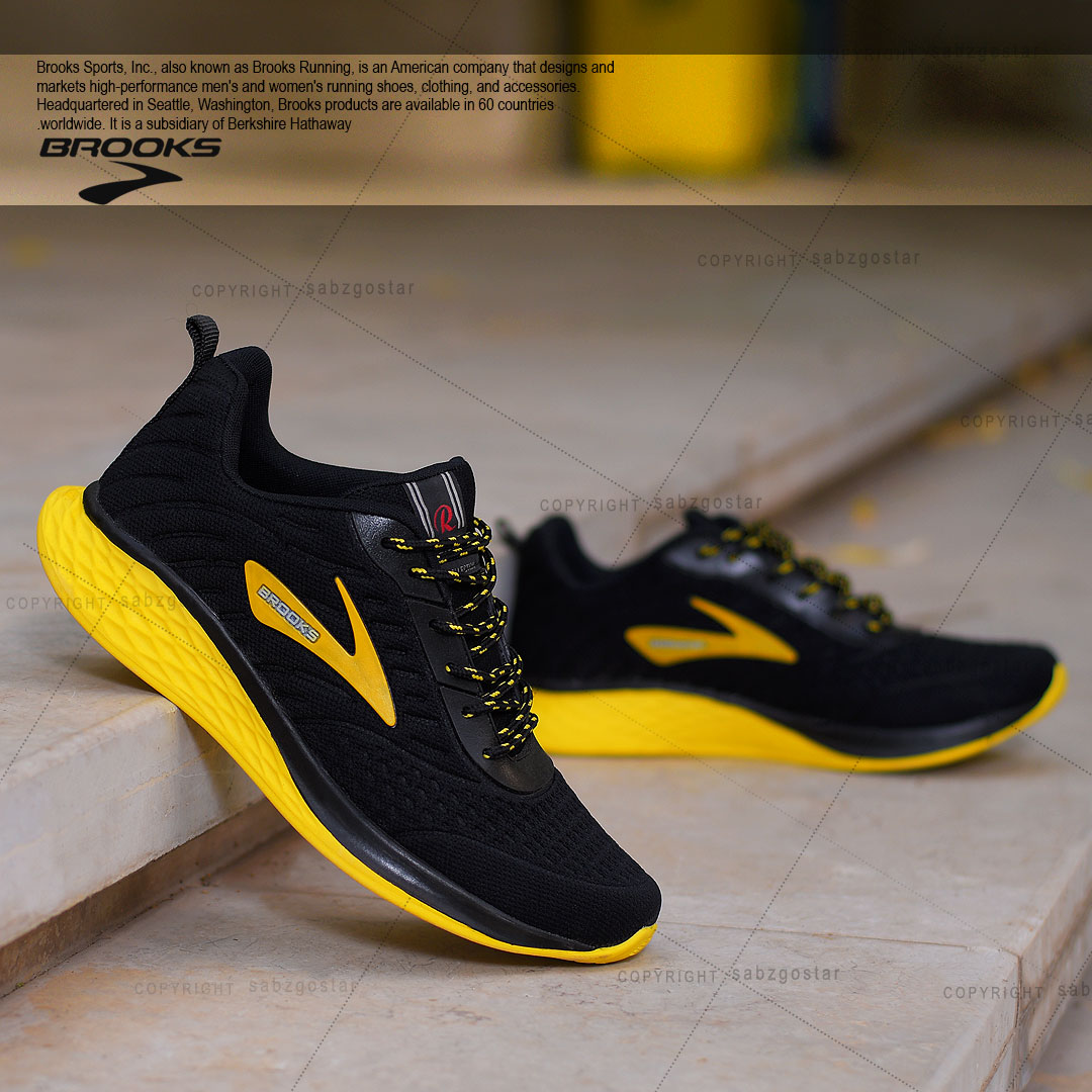 عکس محصول کفش مردانه Brooks مدل Soula (زرد)