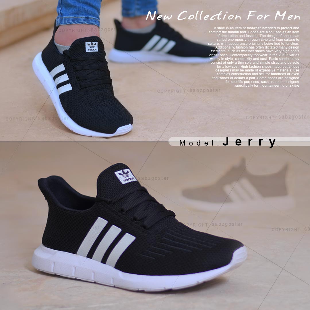 عکس محصول کفش مردانه Adidas مدل Jerry (مشکی)