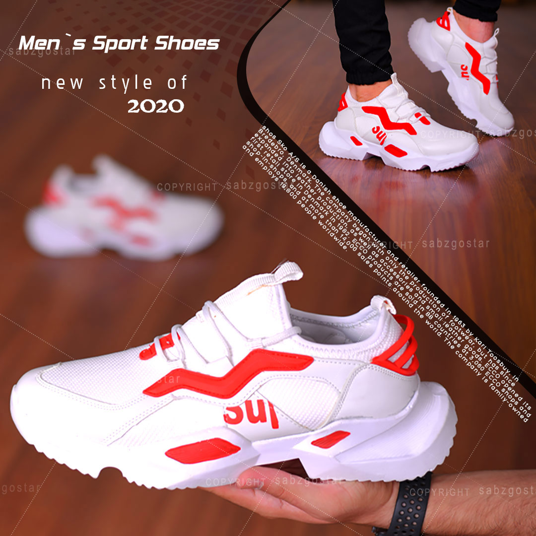 عکس محصول کفش مردانه مدل Alex (سفید،قرمز)