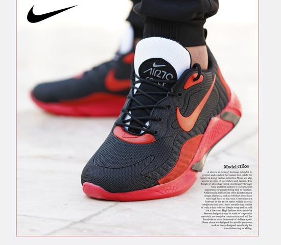 کفش مردانه Nike مدل Air 270 (مشکی،قرمز)