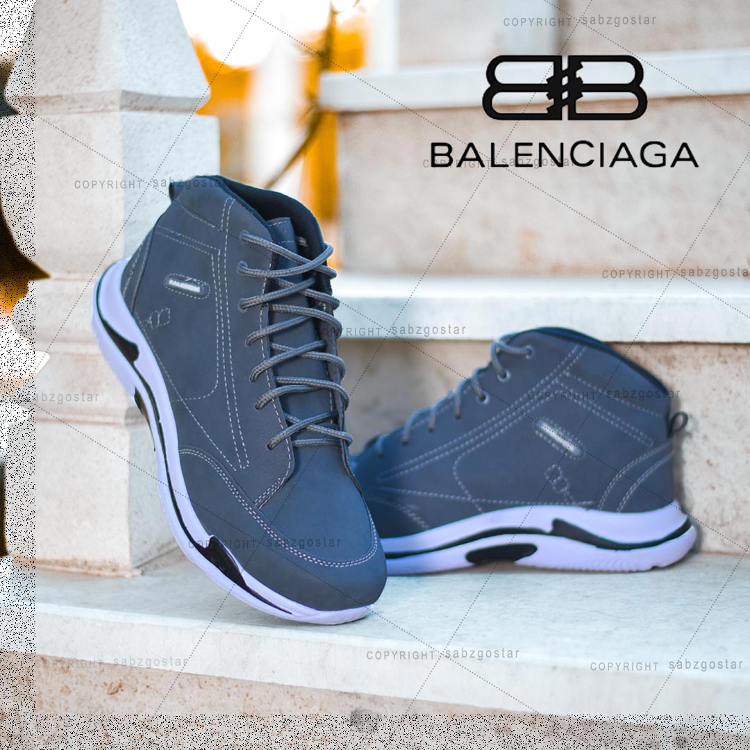 عکس محصول کفش ساقدار Balenciaga مدل Hoka (طوسی)