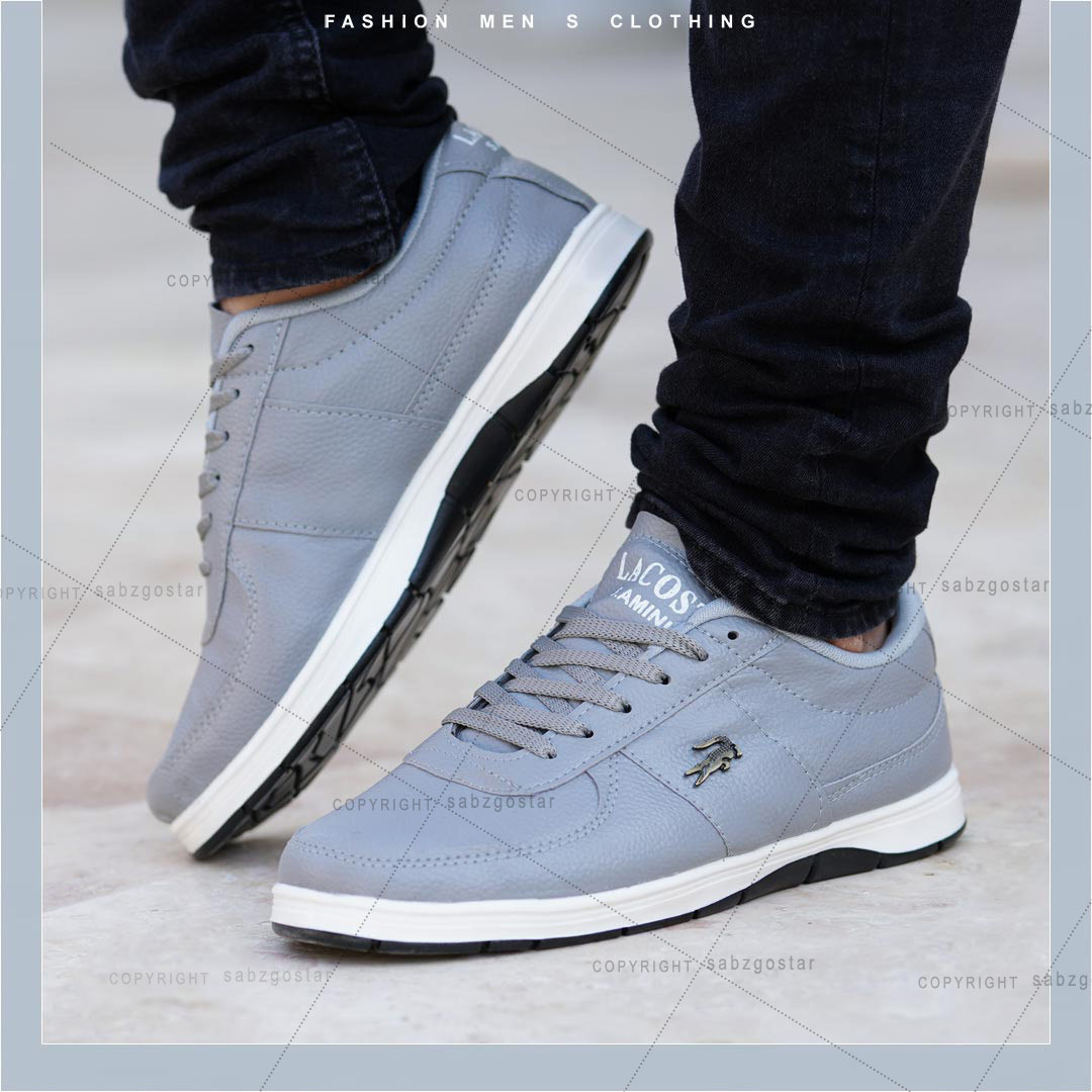 عکس محصول کفش مردانه Lacoste مدل picaso (طوسی)