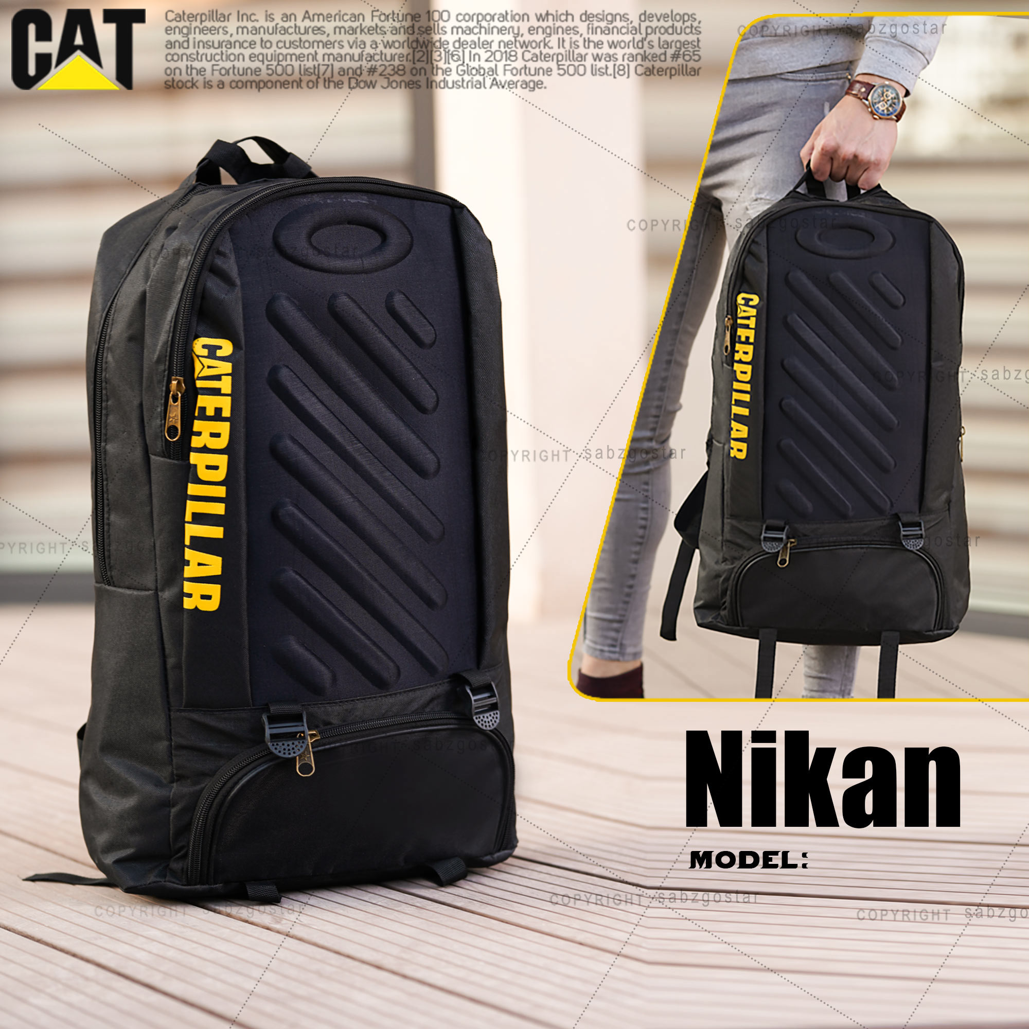 عکس محصول کوله پشتی Cat مدل Nikan