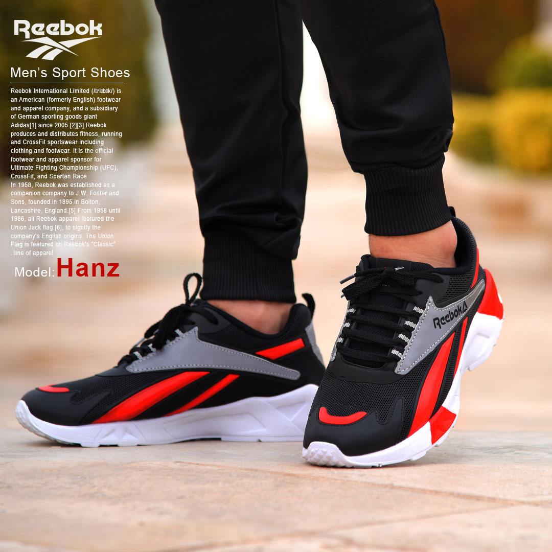 عکس محصول کفش مردانه reebok مدل hanz (قرمز)
