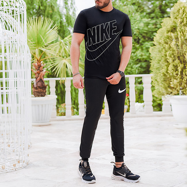 ست تیشرت وشلوار Nike مدل Andre (مشکی) اینستاگرام و تلگرام