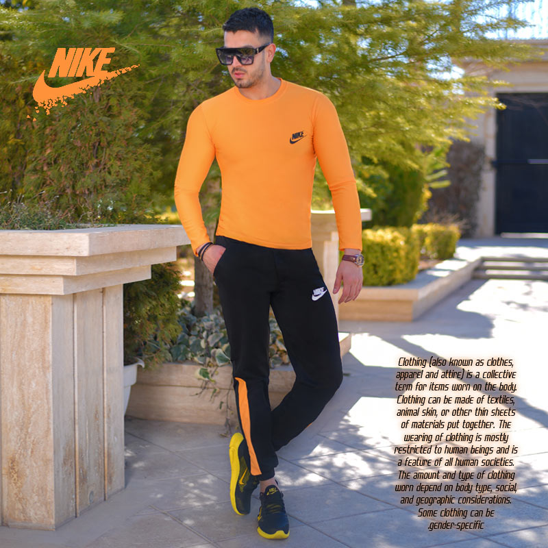 ست بلوز وشلوار Nike مدل Destiny(زرد)