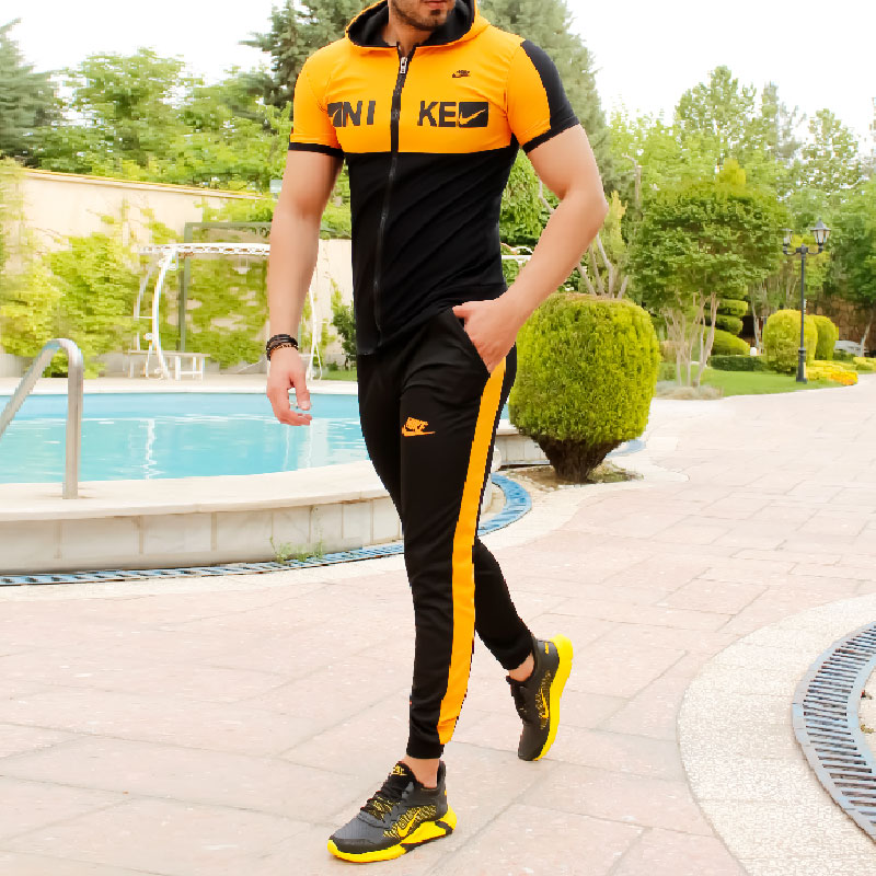 ست تیشرت و شلوار مردانه Nike مدلHero(زرد)